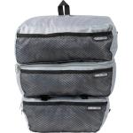 Graue Herrengepäckträgertaschen 5l mit Reißverschluss aus Nylon klein 