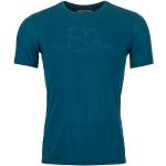 Blaue Langärmelige Ortovox T-Shirts aus Polyamid für Herren Größe L 