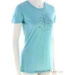 Reduzierte Türkise Ortovox T-Shirts aus Polyamid für Damen Größe L für den für den Sommer 