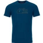 Petrolfarbene Vintage Ortovox T-Shirts für Herren Größe L 