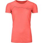 Korallenrote Ortovox T-Shirts für Damen Größe M 