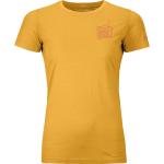 Gelbe Ortovox T-Shirts aus Polyamid für Damen Größe XS für den für den Sommer 