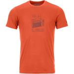 Orange Ortovox T-Shirts für Herren Größe M für den für den Sommer 