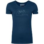 Blaue Vintage Ortovox T-Shirts aus Polyamid für Damen Größe S für den für den Sommer 