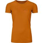 Orange Langärmelige Ortovox T-Shirts für Damen Größe L 