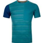 Reduzierte Grüne Kurzärmelige Ortovox Rock'n'Wool T-Shirts für Herren Größe L 