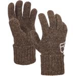 Braune Ortovox Fingerhandschuhe für Herren Größe XS für den für den Winter 