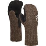 Reduzierte Braune Ortovox Lederhandschuhe aus Leder für Herren Größe XL für den für den Winter 