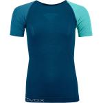 Blaue Sportliche Ortovox T-Shirts aus Merino-Wolle für Damen Größe L 