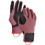 Braune Ortovox Touchscreen-Handschuhe aus Fleece für Damen Größe M für den für den Winter 