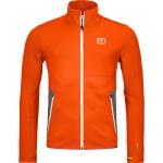Orange Sportliche Atmungsaktive Ortovox Kapuzenjacken aus Fleece für Herren Größe XL für den für den Winter 
