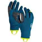 Petrolfarbene Ortovox Handschuhe aus Fleece Größe S für den für den Winter 