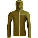Ortovox Fleece Light Grid Hooded Jacket Men green moss (Auslaufware) (XXL)