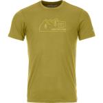 Gelbe Vintage Ortovox T-Shirts aus Polyamid für Herren Größe S für den für den Sommer 