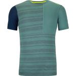 Reduzierte Grüne Ortovox Rock'n'Wool T-Shirts aus Merino-Wolle für Herren Größe L 