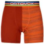Orange Sportliche Ortovox Rock'n'Wool Herrenboxershorts Größe S für den für den Winter 
