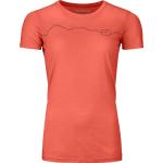 Orange Kurzärmelige Ortovox T-Shirts für Damen Größe M für den für den Sommer 
