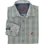 Bestickte Langärmelige Herrenlangarmhemden mit Hirsch-Motiv mit Knopf aus Baumwolle zum Oktoberfest für den für den Sommer 
