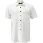 Weiße Elegante Kurzärmelige OS TRACHTEN Kentkragen Hemden mit Kent-Kragen mit Knopf für Herren Große Größen 