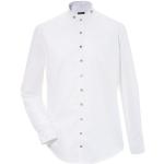 Reduzierte Weiße Elegante Langärmelige OS TRACHTEN Stehkragen Stehkragenhemden mit Knopf aus Baumwolle für Herren Größe XXL 