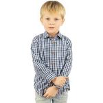 Kornblumenblaue Karo Langärmelige OS TRACHTEN Kindertrachtenhemden für Jungen 