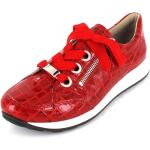 Reduzierte Rote Ara Jenny Damensneaker & Damenturnschuhe mit Reißverschluss aus Kunstleder Größe 40 mit Absatzhöhe bis 3cm 