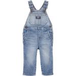 Reduzierte Hellblaue OshKosh Jeans-Latzhosen für Kinder mit Knopf Größe 92 