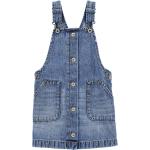 Reduzierte Blaue OshKosh Kinderjeanskleider mit Knopf aus Baumwolle für Mädchen Größe 98 