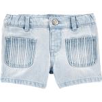 Reduzierte Hellblaue OshKosh Jeans Shorts für Kinder mit Reißverschluss aus Baumwolle für Mädchen Größe 104 