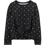Reduzierte Schwarze Blumenmuster OshKosh Rundhals-Ausschnitt Kindersweatshirts aus Polyester für Mädchen Größe 122 