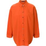 Orange Langärmelige OSKA Hemdblusen mit Knopf für Damen Größe S für den für den Frühling 