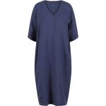 Blaue Kurzärmelige OSKA Mini V-Ausschnitt Sommerkleider für Damen Größe XS für den für den Sommer 