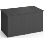 Anthrazitfarbene Auflagenboxen & Gartenboxen 751l - 1000l aus Polyrattan rostfrei 