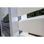 Weiße Sichtschutzzäune & Sichtschutzwände aus Aluminium 