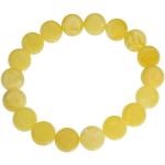 Gelbe Bernstein Armbänder aus Gummi für Damen 1-teilig 