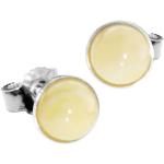 Silberne Bernstein Ohrringe aus Silber für Damen 2-teilig 
