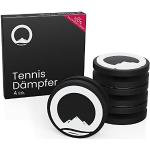 Otaro Tennis Dämpfer - 100% Recycelt - 4 Stück - Premium Dämpfer Tennisschläger - Als Tennisschläger dämpfer, Vibrationsdämpfer Tennis oder Tennis Zubehör (Schwarz-Weiß)