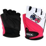 Otix Fingerlose Kinderhandschuhe & Halbfinger-Handschuhe für Kinder mit Eulenmotiv mit Klettverschluss maschinenwaschbar Größe 6 