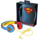 OTL Technologies JUNIOR Kinder Kopfhörer Superman Man of Steel (gepolsterte Bügel, Lautstärkenbegrenzung auf 85 dB, buntes DC Design, für Jungen und Mädchen) Blau/Rot