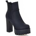 Schwarze High Heel Stiefeletten & High Heel Boots leicht für Damen Größe 44 für den für den Winter 