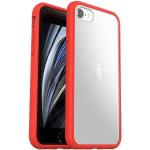 Rote iPhone 8 Hüllen durchsichtig für kabelloses Laden 