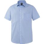 Reduzierte Hellblaue Unifarbene Kurzärmelige Otto Kern Kentkragen Hemden mit Kent-Kragen aus Baumwolle für Herren für den für den Sommer 