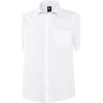 Reduzierte Weiße Unifarbene Kurzärmelige Otto Kern Kentkragen Hemden mit Kent-Kragen aus Baumwolle für Herren für den für den Sommer 