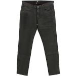 Schwarze Otto Kern John Stretch-Jeans mit Reißverschluss aus Baumwolle für Herren Größe L Weite 42 