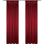 Reduzierte Burgundfarbene Unifarbene Verdunkelungsvorhänge strukturiert aus Polyester Breite 100-150cm, Höhe 100-150cm 