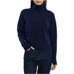 Reduzierte Blaue Ottod’Ame Rollkragen Kaschmir-Pullover aus Wolle für Damen Größe XS 