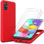 Rote Samsung Galaxy A51 Hüllen mit Bildern aus Gummi mit Schutzfolie 