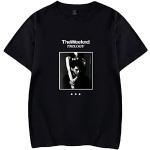 OUHZNUX T-Shirt The Weeknd Rapper Herren T-Shirt Trilogie Bedrucktes Damen Pullover Shirt Kurzarm Baumwolle Xo Kinder Hip-Hop Trend T-Shirt