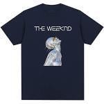 OUHZNUX T-Shirt The Weeknd Rapper Klassisches T-Shirt Männer/Frauen Trend Hip-Hop Sweatshirt Kurzarm Pullover T-Shirt Kleidung Xs-4Xl