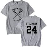 OUHZNUX Teen Wolf T-Shirt, Größe 24, Stilinski-Print, Langarm-Sweatshirt,Lässige Mode-Sweatshirts für Männer und Frauen (2XS-4XL)